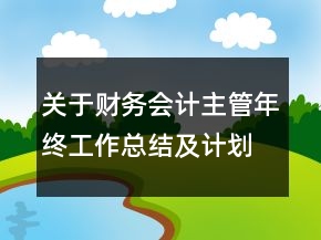 關(guān)于財(cái)務(wù)會計(jì)主管年終工作總結(jié)及計(jì)劃范文精選