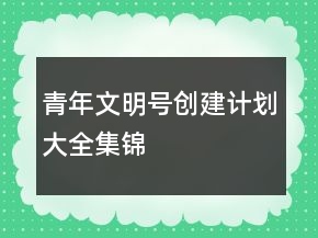 青年文明號創(chuàng)建計劃大全集錦