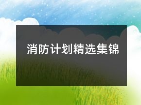 消防計(jì)劃精選集錦