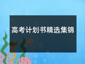 高考計(jì)劃書精選集錦