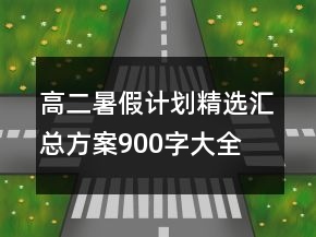 高二暑假計(jì)劃精選匯總方案900字大全
