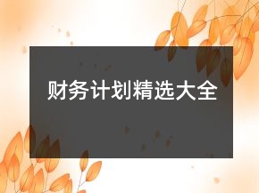 財務(wù)計劃精選大全