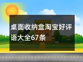 桌面收納盒淘寶好評(píng)語大全67條