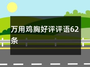 萬用雞胸好評評語62條