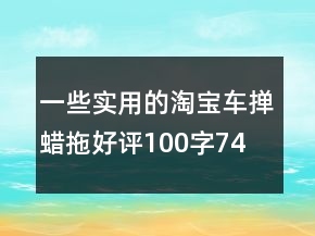 一些實(shí)用的淘寶車撣、蠟拖好評(píng)100字74條