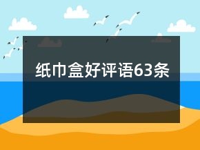 紙巾盒好評(píng)語63條