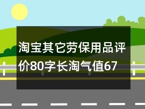 淘寶其它勞保用品評價80字長淘氣值67條