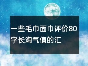 一些毛巾、面巾評(píng)價(jià)80字長(zhǎng)淘氣值的匯總74條