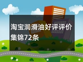 淘寶潤(rùn)滑油好評(píng)評(píng)價(jià)集錦72條