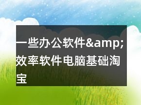 一些辦公軟件&amp;效率軟件、電腦基礎(chǔ)淘寶好評的評語大全62條