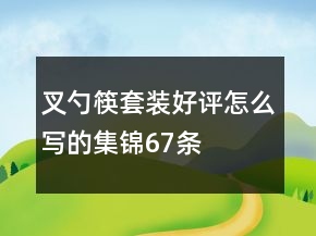 叉、勺、筷套裝好評(píng)怎么寫的集錦67條