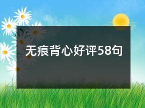 無(wú)痕背心好評(píng)58句