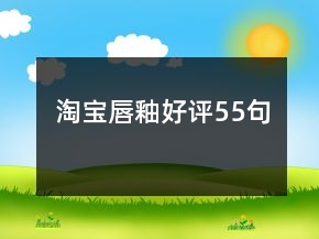 淘寶唇釉好評55句