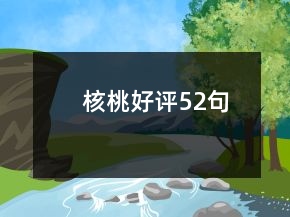 核桃好評52句