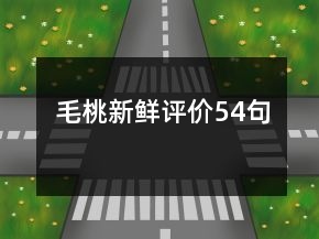 毛桃新鮮評(píng)價(jià)54句