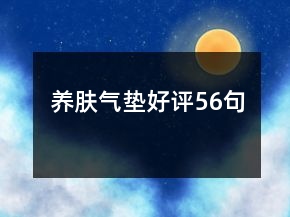 養(yǎng)膚氣墊好評56句