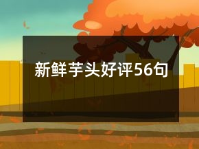 新鮮芋頭好評(píng)56句