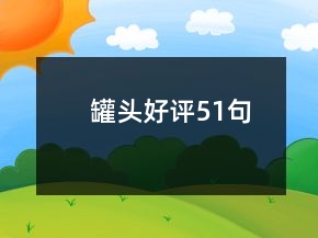 罐頭好評(píng)51句