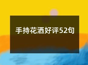 手持花灑好評52句