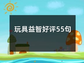 玩具益智好評55句