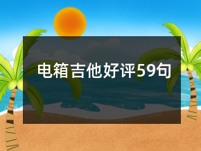 電箱吉他好評(píng)59句
