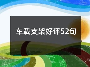 車載支架好評52句