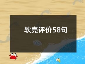 軟殼評(píng)價(jià)58句