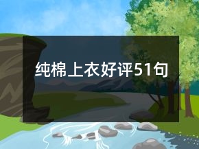純棉上衣好評51句
