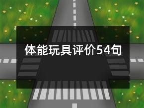 體能玩具評價54句
