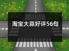 淘寶大蒜好評56句