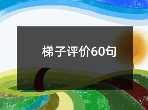 梯子評價60句