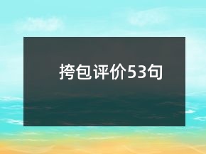 挎包評價53句