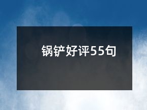 鍋鏟好評55句