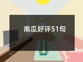 南瓜好評51句