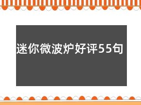 迷你微波爐好評(píng)55句