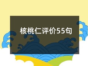 核桃仁評(píng)價(jià)55句