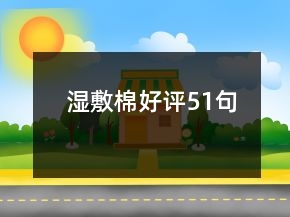 濕敷棉好評51句