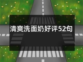 清爽洗面奶好評52句
