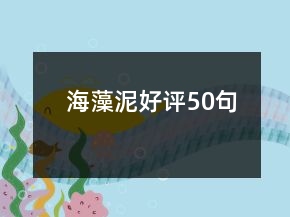 海藻泥好評50句