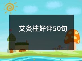 艾灸柱好評(píng)50句