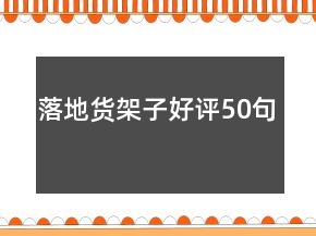 落地貨架子好評50句