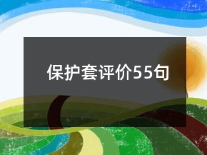 保護(hù)套評(píng)價(jià)55句