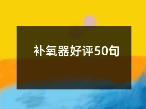 補(bǔ)氧器好評(píng)50句