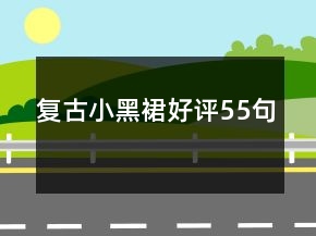 復(fù)古小黑裙好評55句