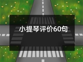 小提琴評價(jià)60句