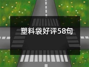 塑料袋好評58句