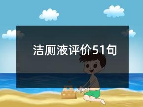 潔廁液評價(jià)51句