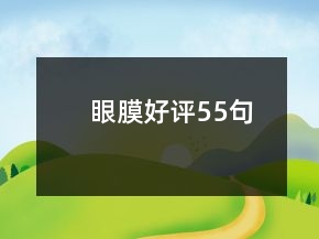 眼膜好評55句