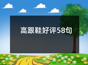 高跟鞋好評58句