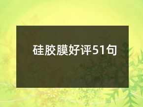 硅膠膜好評(píng)51句